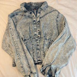 Size M Free People jean jacket